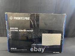 Phenyx Pro PTM-22 Wireless Personal Monitor System Dual monitor transmitter New