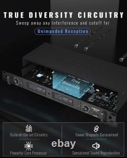 Phenyx Pro PTU-2U-1H1B Wireless Mic System True Diversity Dual Mic Set