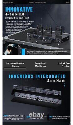 Phenyx Pro Wireless in Ear Monitor System, Quad-Channel Wireless IEM System