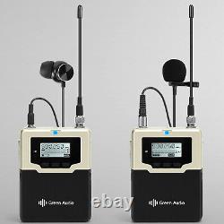 Professional Wireless Lavalier Microphone Body Pack Transmitter Receiver System