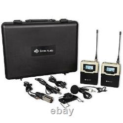 Professional Wireless Lavalier Microphone Body Pack Transmitter Receiver System