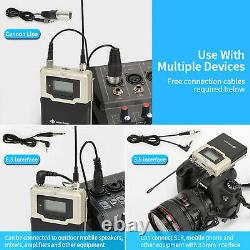 Professional Wireless Lavalier Microphone Body Pack Transmitter Receiver System