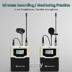 Professional Wireless Lavalier Microphone Body Pack Transmitter Receiver System