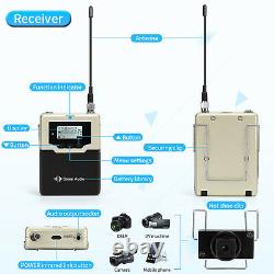 Professional Wireless Lavalier Microphone Body Pack Transmitter Receiver System