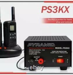 Pyramid PS3KX Fully Regulated 2.5 Amp Power Supply 3 Amp Surge