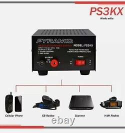 Pyramid PS3KX Fully Regulated 2.5 Amp Power Supply 3 Amp Surge