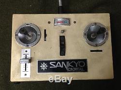 RARE! SANKYO 3 Channel TRANSMITTER RECEIVER T-103 27 MHZ Band R/C RADIO CONTROL