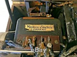 RARE Western Electric SCR-68 Radio Transmitter Receiver VT-1 VT-2 Tubes WWI