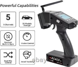 RC4GS V3 5 Channels RC Transmitter and Receiver, 2.4GHz Surface Remote Contro