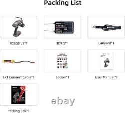 RC6GS V3 7CH RC Transmitter R7FG Waterproof Receiver for RC Car