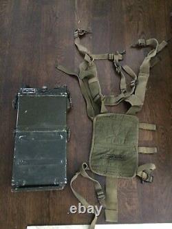 RT-176A/PRC-10 RADIO RECEIVER TRANSMITTER WithST-120 A/PR CARRYING HARNESS ITALY