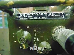 RT-654A TRC-77 Military Field Radio HF Receiver CW Transmitter 3-8 MC
