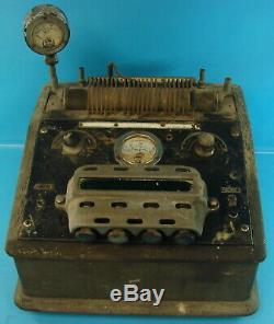 Radio Receiver Marconi Era Transmitter Victor Voltage Frequency Regulator Meter