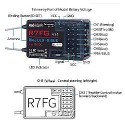 Radio Transmitter FHSS Spread Spectrum Receiver 2.4G 6CH For RC Car Boat Toys