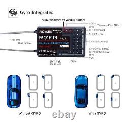 Radio Transmitter Receiver Gyro Telemetry Controller V3 2.4G 7Ch RC Car Boat Toy