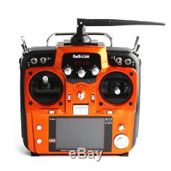 RadioLink AT10 II 2.4G 10CH Transmitter with R12DS Receiver Radio for Helicopter