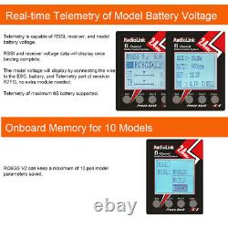 RadioLink RC6GS V2 2.4G 6CH Radio Transmitter R7FG Gyro Receiver for RC Car Boat