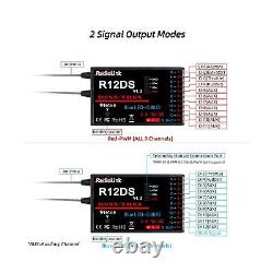 Radiolink AT10II 12 Channels RC Transmitter and Receiver R12DS 2.4GHz Radio R