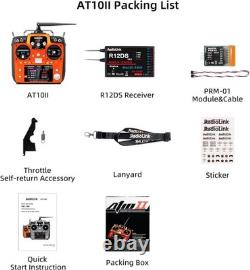 Radiolink AT10II 12 Channels RC Transmitter and Receiver R12DS 2.4GHz Radio Remo