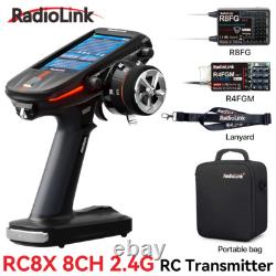 Radiolink RC8X 8CH 2.4G RC Transmitter and R8FG R4FGM Gyro Receiver Touch Screen