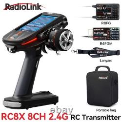 Radiolink RC8X 8CH 2.4G RC Transmitter and R8FG R4FGM Gyro Receiver Touch Screen