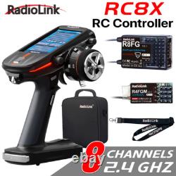 Radiolink RC8X 8CH 2.4G RC Transmitter and R8FG R4FGM Gyro Receiver Touch Screen