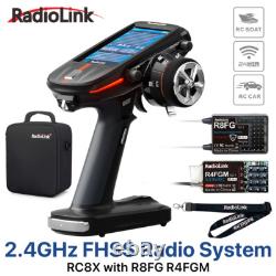 Radiolink RC8X 8CH 2.4G RC Transmitter and R8FG R4FGM Gyro Receiver Touch Screen