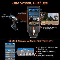 Radiolink RC8X 8CH 2.4G RC Transmitter and R8FG R4FGM Gyro Receiver Touch Screen