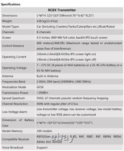 Radiolink RC8X 8CH 2.4G RC Transmitter and R8FG R4FGM Gyro Receiver Touch Screen