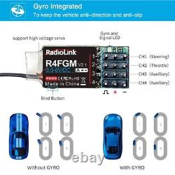 Radiolink RC8X 8CH 2.4G RC Transmitter and R8FG R4FGM Gyro Receiver Touch Screen