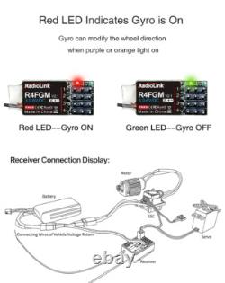 Radiolink RC8X 8CH 2.4G RC Transmitter and R8FG R4FGM Gyro Receiver Touch Screen