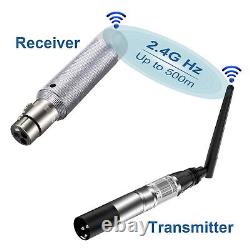 Rechargeable 2.4G DMX512 Wireless Receiver Transmitter Stage Lighting Controller