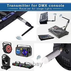 Rechargeable 2.4G DMX512 Wireless Receiver Transmitter Stage Lighting Controller