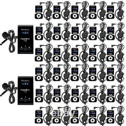 Retekess T130 Church Wireless Tour Guide System 99CH 2Transmitters+30Receivers