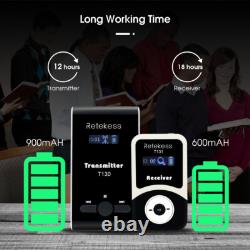 Retekess T130 Wireless Audio Tour Guide System Transmitter 5 Receiver Traveling