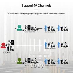 Retekess T130 Wireless Audio Tour Guide System Transmitter 5 Receivers Training