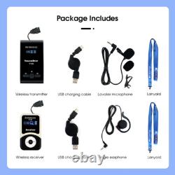 Retekess T130 Wireless Tour Guide System Transmitter 2 Receivers Church Factory
