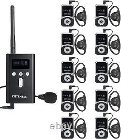 Retekess T130S 1Transmitter +10Receiver Tour Guide System Audio Assisted