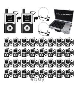 Retekess T130U Wireless Tour Guide System 200m 2 Transmitters 32 Receivers