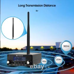 Retekess TR509 FM Transmitter Broadcast Stereo Radio Station 10 Receiver Church
