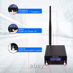 Retekess TR509 FM Transmitter Broadcast Stereo Radio Station 10 Receiver Church