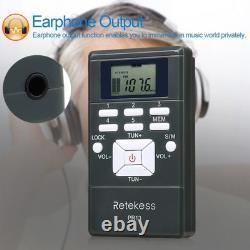 Retekess TR509 FM Transmitter Broadcast Stereo Radio Station 10 Receiver Church