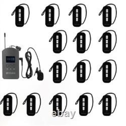 Retekess TT112 Wireless Tour Guide System Transmitter 15 Receivers Church Museum