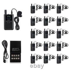 Retekess TT125 Tour Guide System Transmitter 15 Receiver Rechargeable for Church