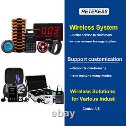 Retekess UHF Wireless Translation System Transmitter 15 Receivers Charging Base