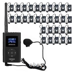Retekess Wireless Tour Guide Audio System Transmitter 30 Receiver Church Factory