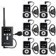 Retekess Wireless Tour Guide Audio System Transmitter 6 Receivers Museum Lecture