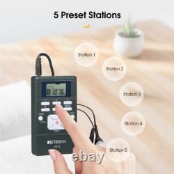 Retekess Wireless Tour Guide System Mic Transmitter 10 Receivers Meeting Travel