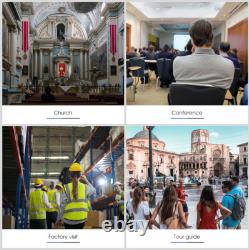 Retekess Wireless Tour Guide System Transmitter 10 Receivers for Meeting/Church