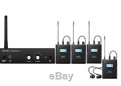 S2 In Ear Professional Stage Wireless Monitor System Receiver 4 Transmitter